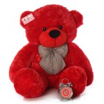 Affordable 5 Feet Long Red Teddy Bear Soft Toy 152 cm